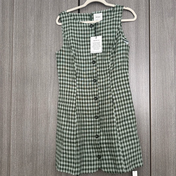 Reformation | Zarae Linen Dress Green - Picture 3 of 3